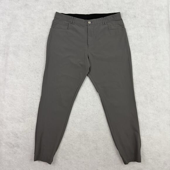 BYLT Ace Jogger Pants Mens 38 Gray Stretch Athletic Fit Nylon Spandex - Picture 3 of 12